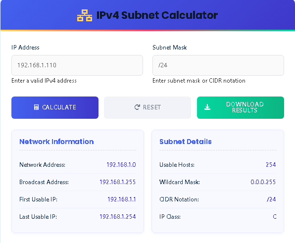 IPv4 real world example 1