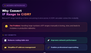 why convert ip into cidr 