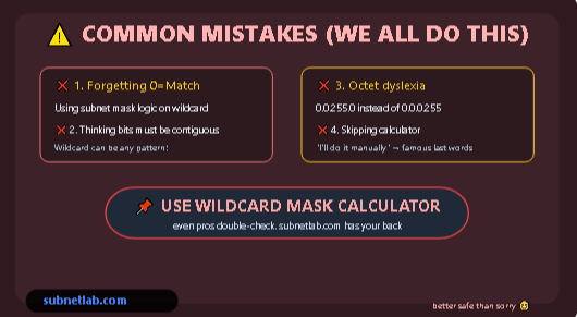 Common Mistakes in Wilcard 