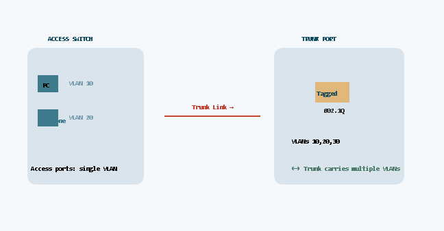 Access Port vs Trunk Port