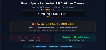 How to Spot a Randomized MAC Address Yourself
