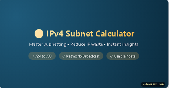 ipv4 online subnet calculator