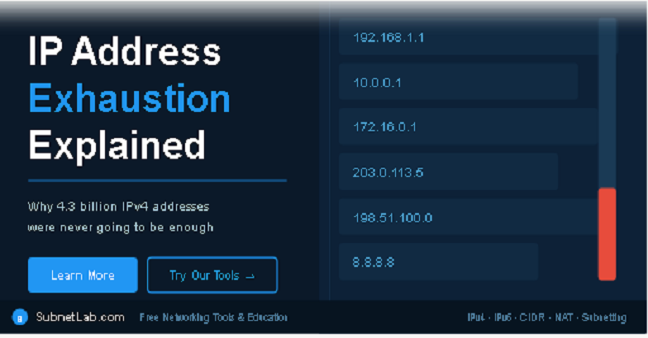 ip address exhaustion explained