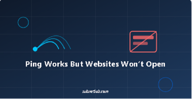ping works browsing fails